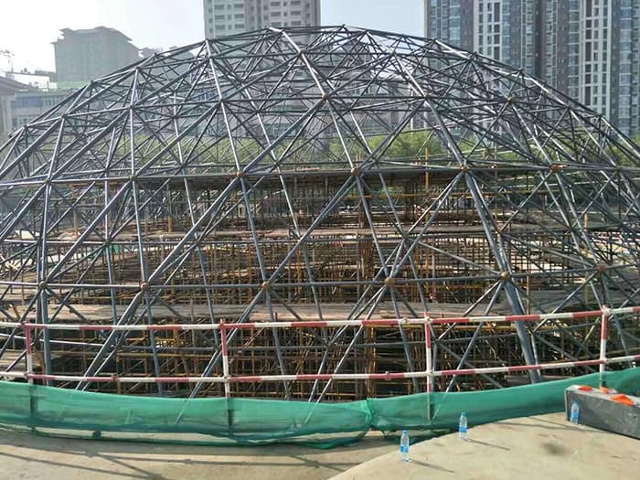 北流球形网架钢结构施工